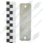 Пластина (сталь) L=120 S=37 h=1,5; 2отв.ф7